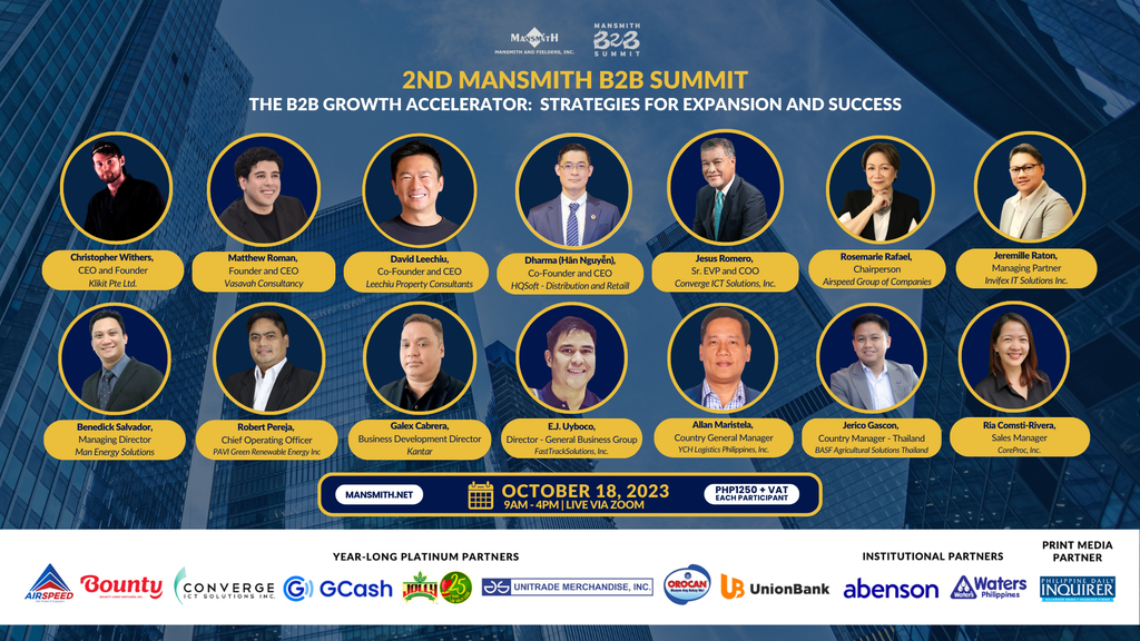 2nd Mansmith B2B Summit: Strategies for Expansion and Success