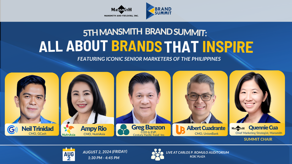 5th Mansmith Brand Summit: All About Brands that Inspire - Replay